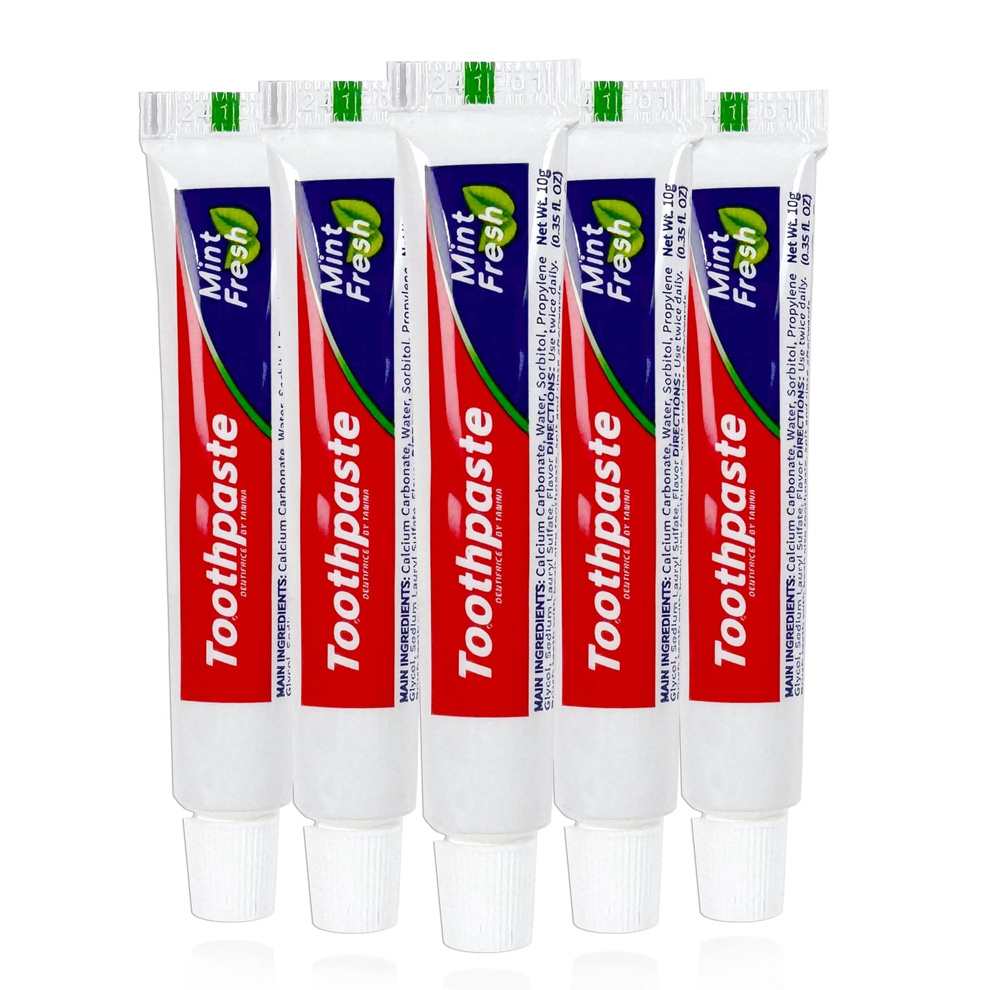 JoseHana 200pcs Bulk Toothpaste Travel Size, 0.35oz Small Disposable Toothpaste for Travel, Homeless, Hotel, Office, Guests