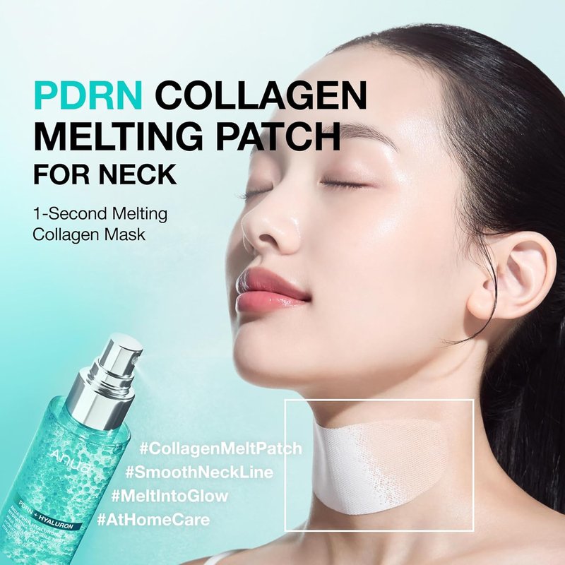 ANUA PDRN Collagen Care Set | Plumping Serum Spray & Firming Collagen Patches for Neck & Face