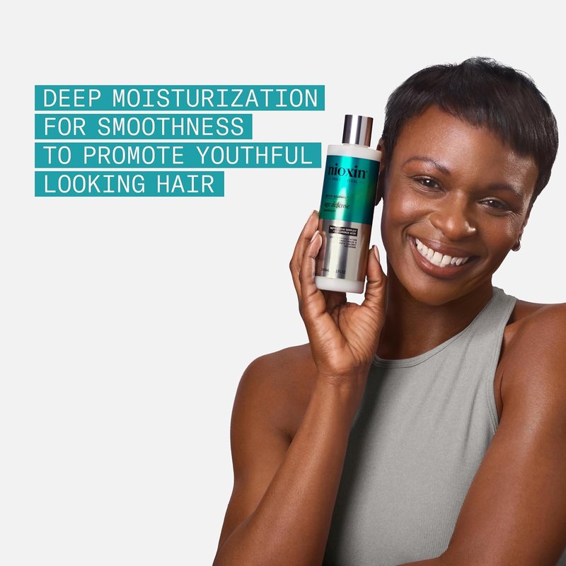 Nioxin Age Defense Conditioner for Aging Hair - Strengthening & Moisturizing with Hyaluronic Acid | Paraben & Sulfate-Free