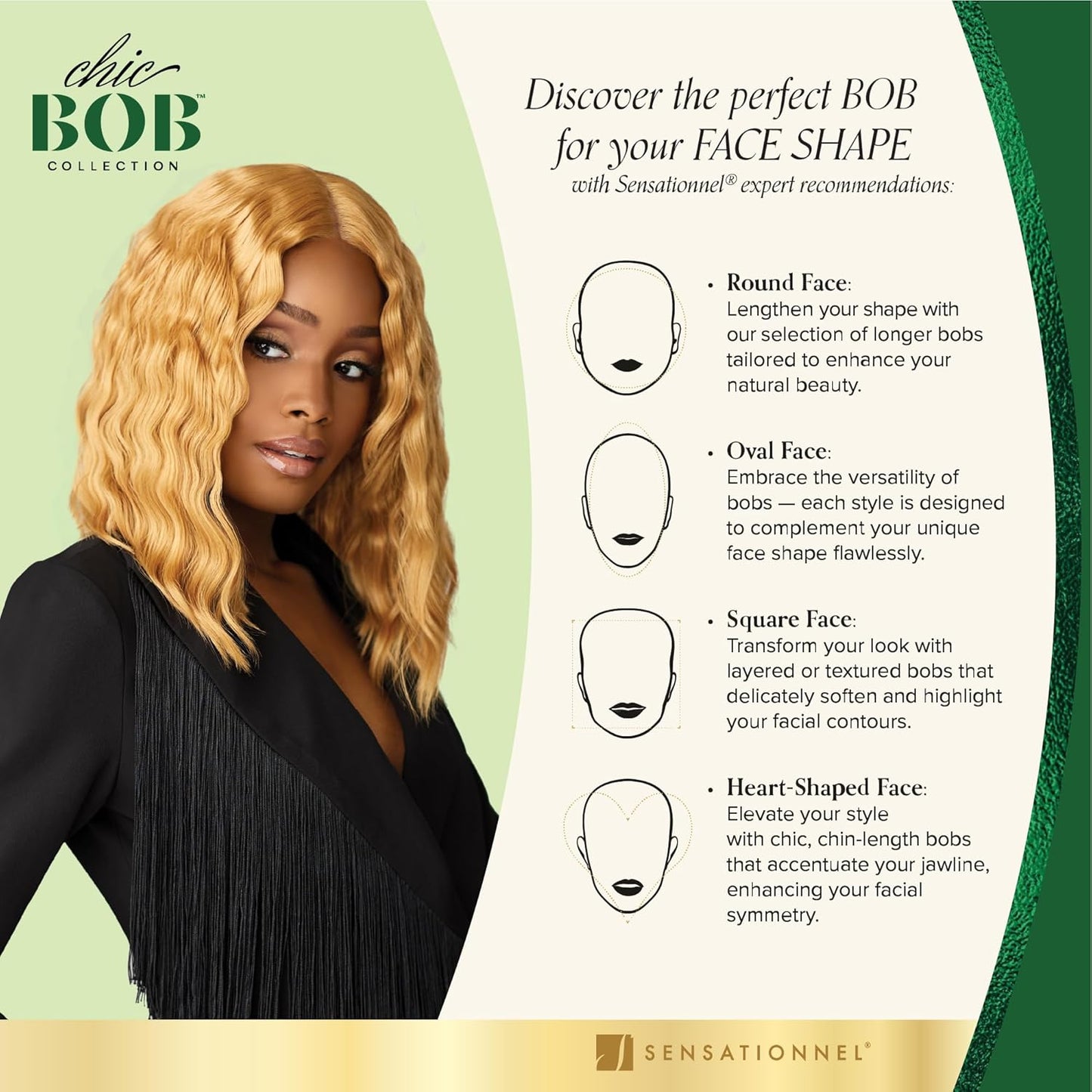 Chicbob Lace Front Wig - 6-Inch Deep Part Synthetic Glueless Lob Unit | Pre-Plucked Hairline in Deep Charcoal