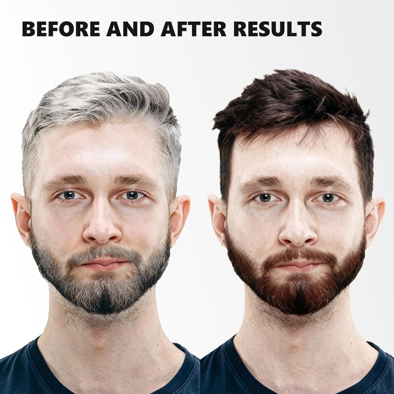 Dark Brown Hair Dye Shampoo - 3 in 1 Gray Hair Coverage for Men & Women | Nourishing Formula
