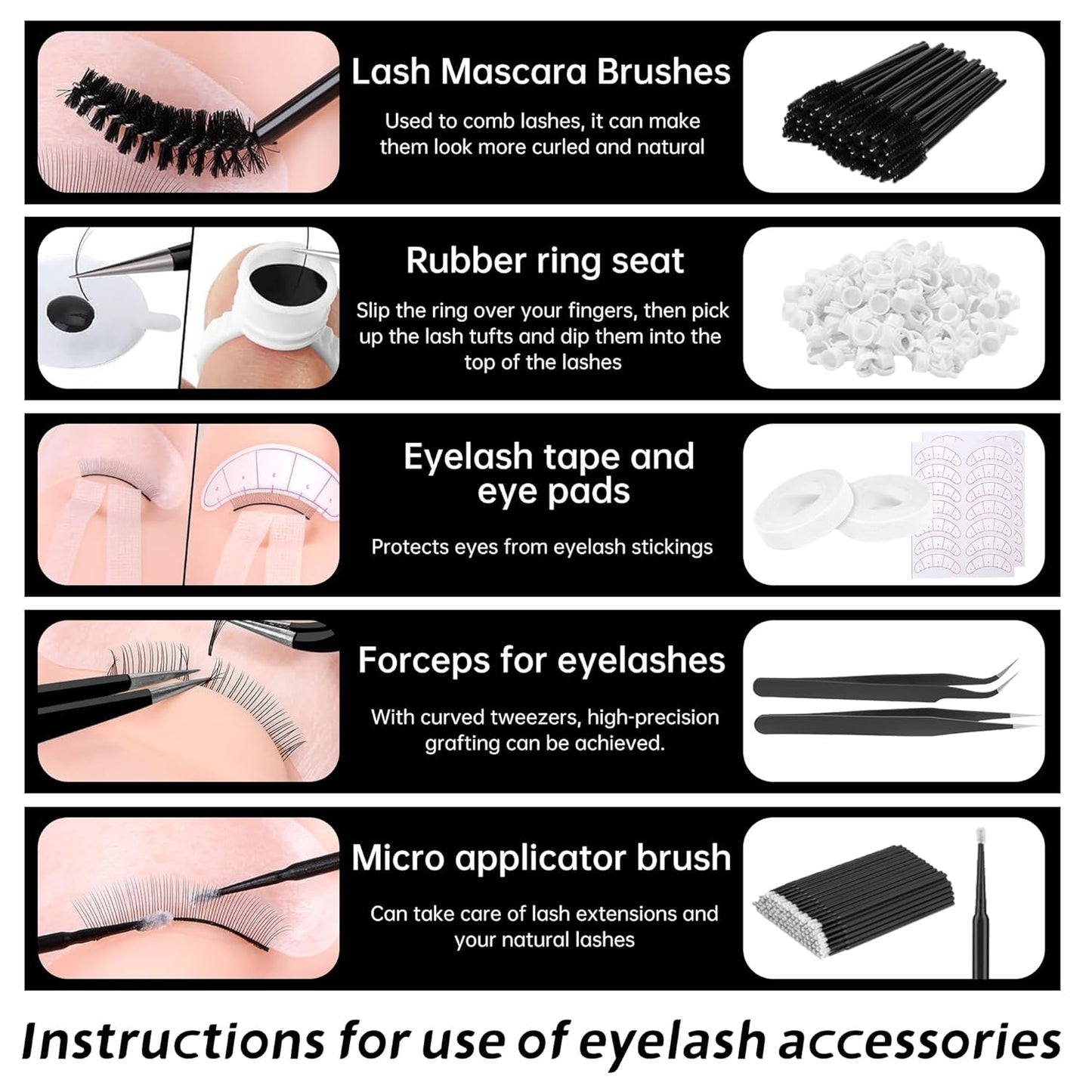 Eyelash Extension Kit for Beginners - Complete Lash Training Supplies with Mannequin Head & Glue | Perfect for Practice