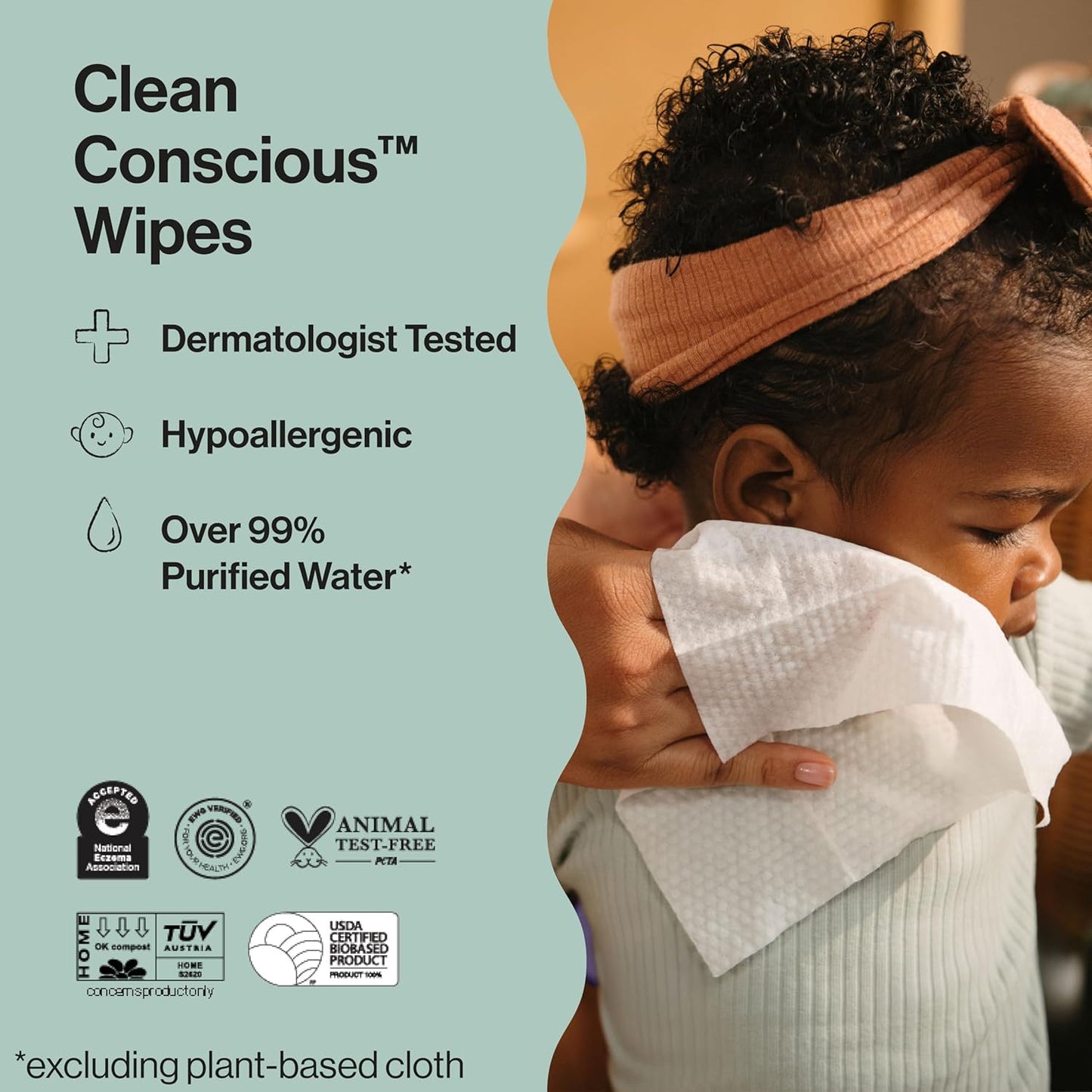 Hypoallergenic Multi-Use Baby Wipes - Sensitive Skin, Geo Mood | 288 Count
