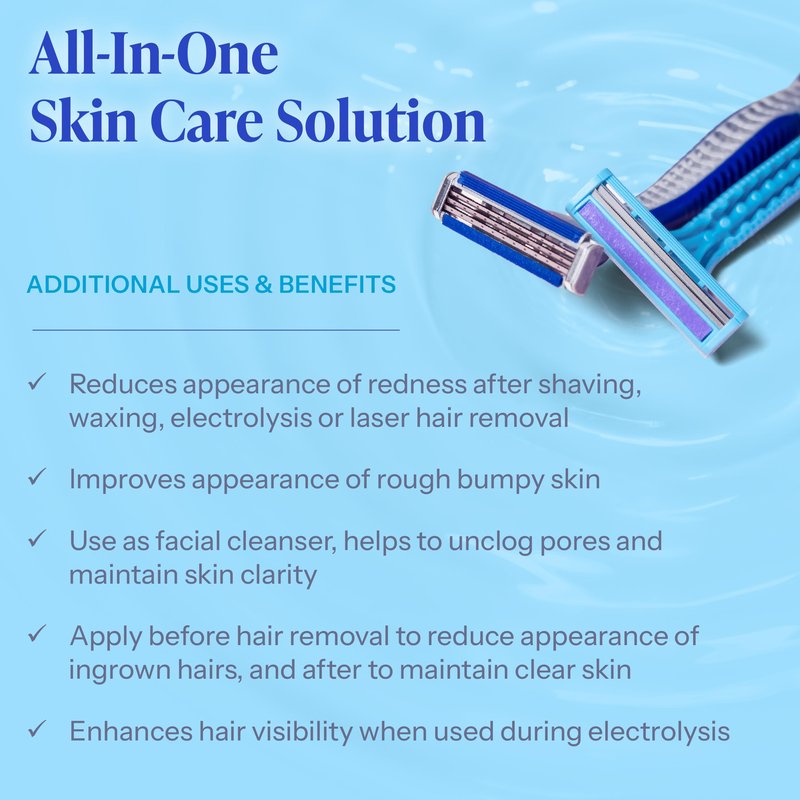 Tend Skin Solution for Unsightly Razor Bumps, Ingrown Hair and Razor Burns, Post Shaving and Waxing Toner for Men and Women, Made in USA, 8 Oz