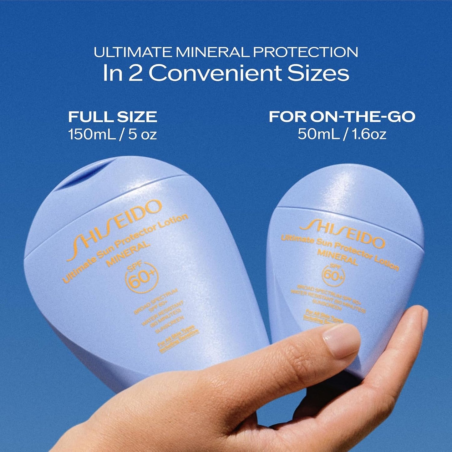 Shiseido Ultimate Sun Protector Lotion SPF 60+ | Mineral, Broad-Spectrum Sunscreen for Face & Body - Fragrance-Free, All Skin Types