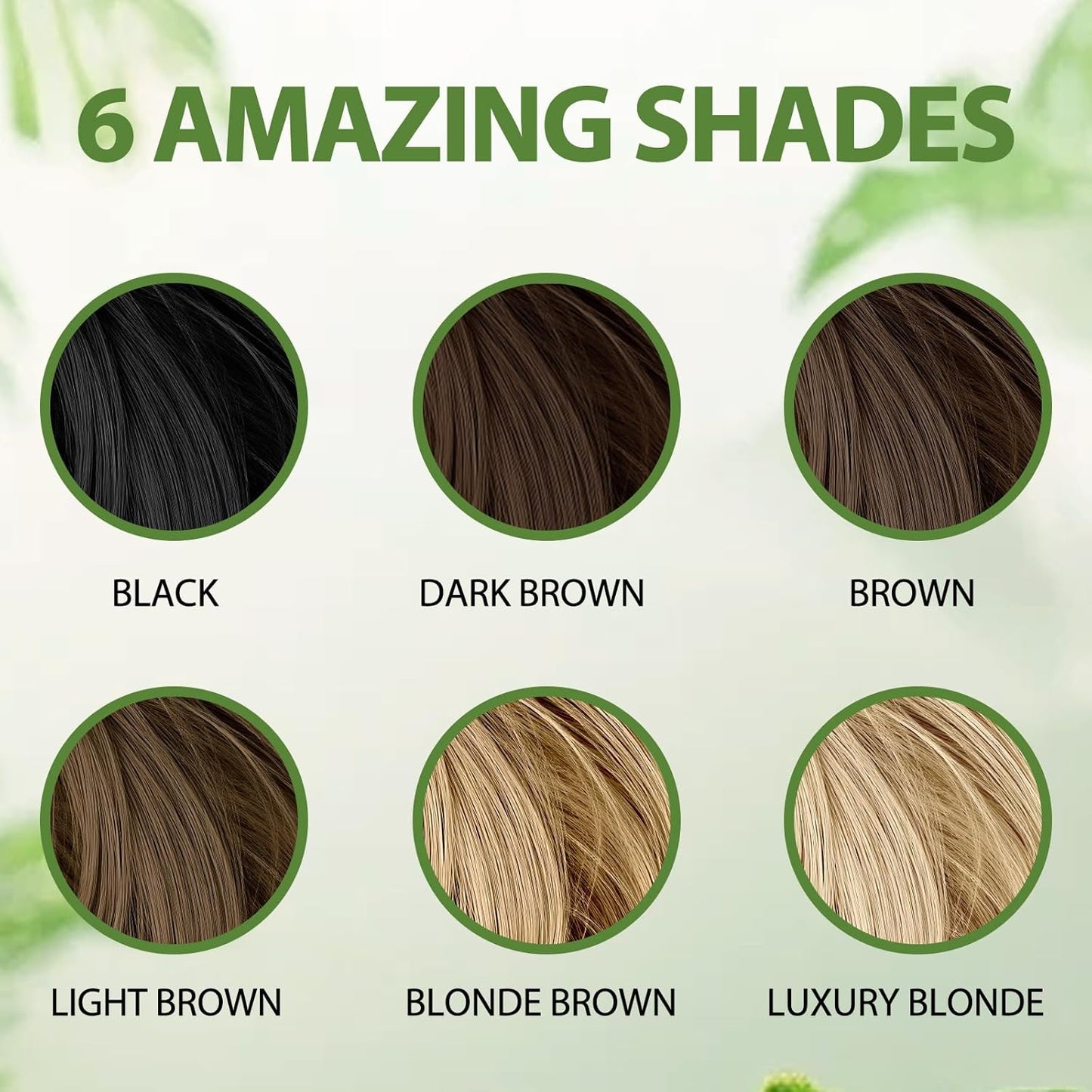 Light Brown Hair Dye Shampoo - 100% Gray Coverage, Argan Oil & Ginseng, Ammonia-Free | Long-Lasting Semi-Permanent Color for Men & Women