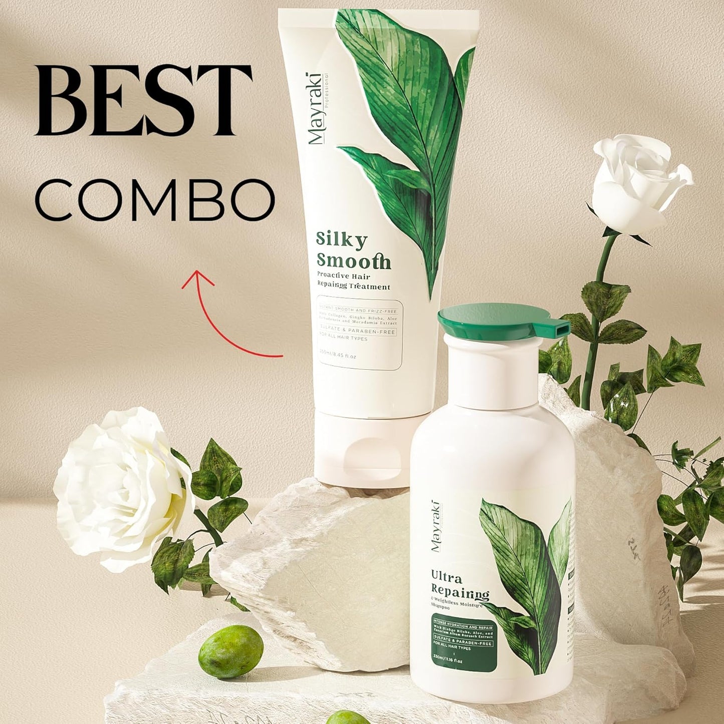 Ultra Repairing Weightless Hair Moisturizing Shampoo - 300 ml | Sulfate-Free Treatment for Dry, Damaged Hair