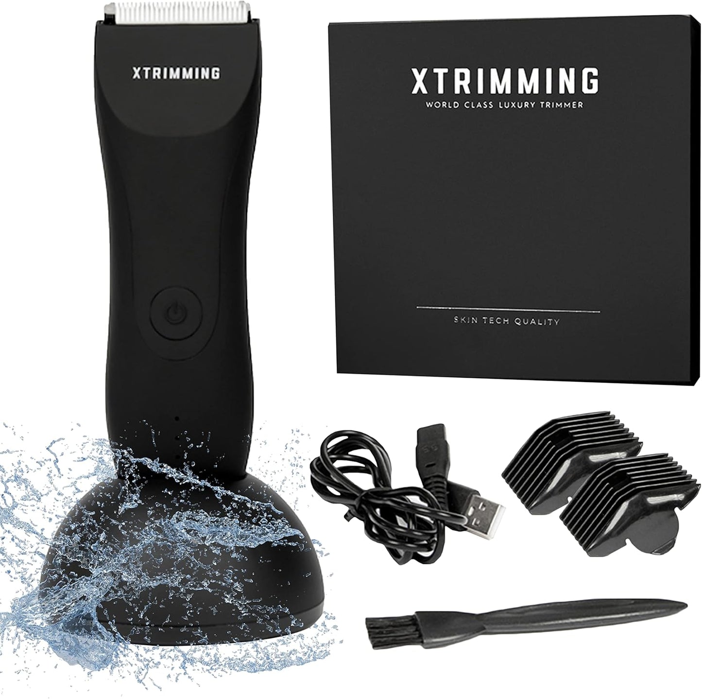 Men's Body Hair Trimmer - Personal Groomer for Smooth Shaving | Waterproof Design, Ergonomic Grip
