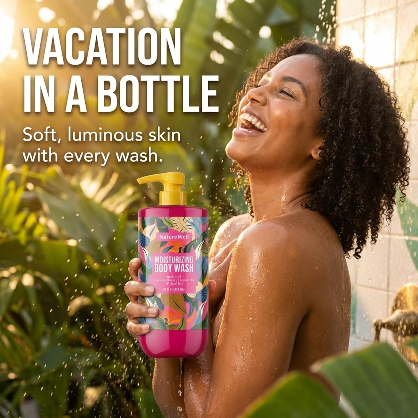 Cheeky Moisturizing Body Wash - Creamy Cupuaçu Butter Formula for Gentle Cleansing & Hydration | 33 oz