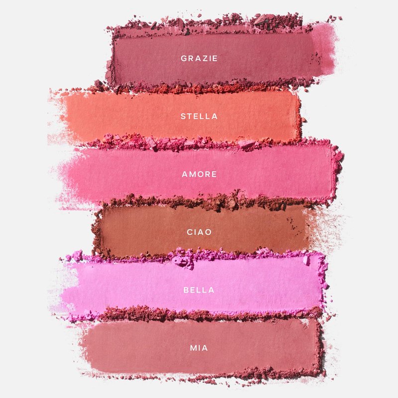 Saie SuperSuede Baked Blush - Talc-Free Powder Blush for Cheeks Infused with Hyaluronic Acid, Glycerin + Squalane - Hydrating Face Makeup for a Natural, Diffused Flush of Color - Ciao (0.1 Ounce)