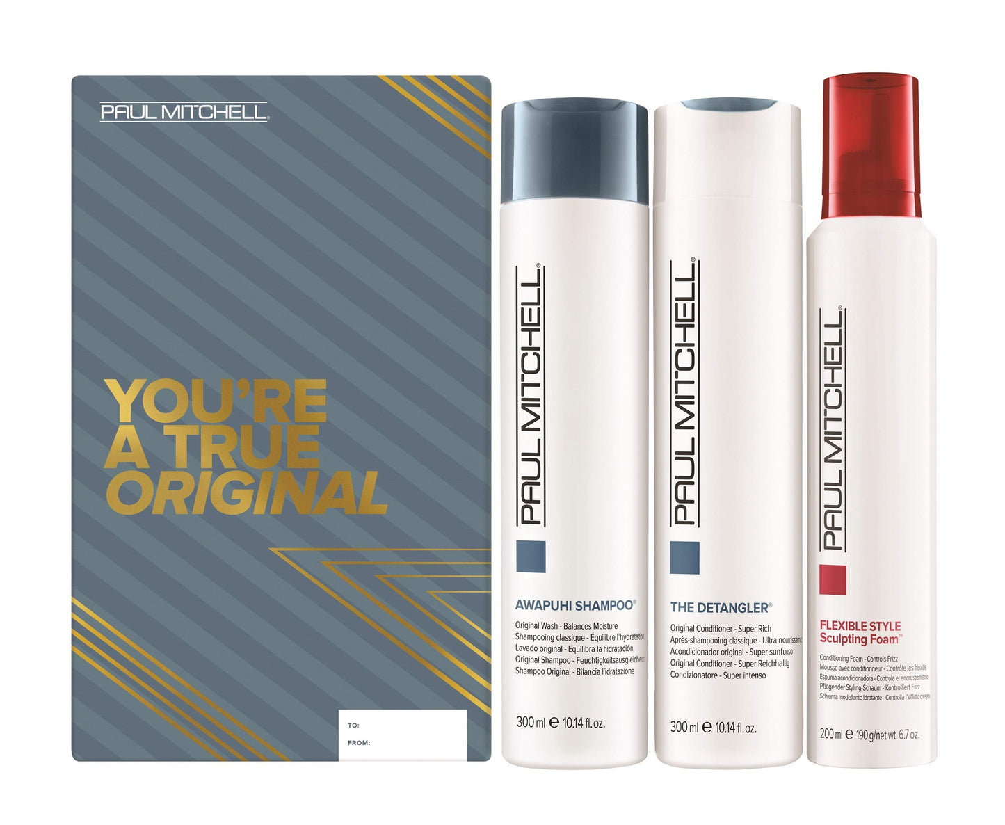 Paul Mitchell Awapuhi Shampoo, Balances Moisture + Adds Shine and Paul Mitchell The Detangler Conditioner, Hydrates + Adds Manageability, Set
