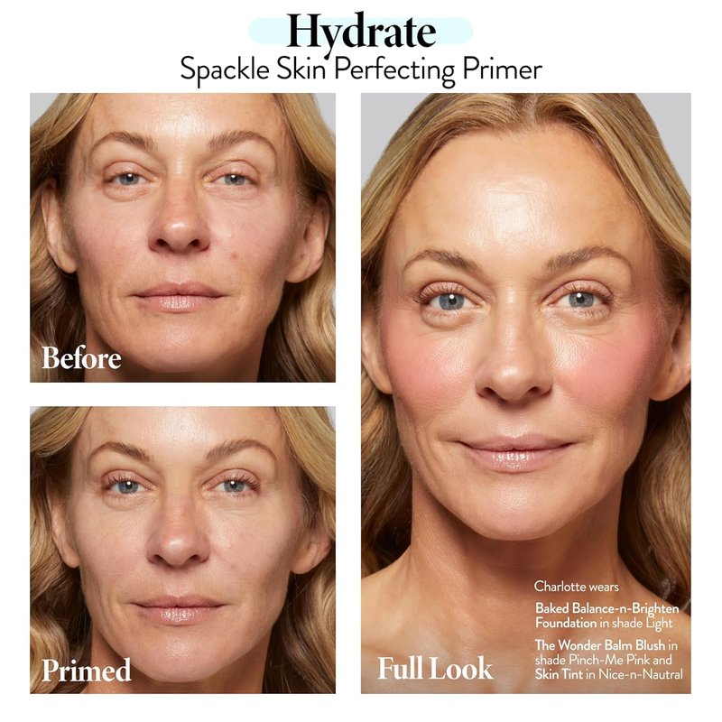 Laura Geller Spackle Primer - Hydrating Hyaluronic Acid Makeup Primer for Mature Skin | Super-Size 2 Fl Oz