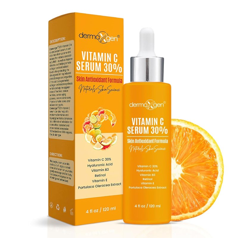 Vitamin C Serum - Anti-Aging Formula with Pure Retinol & Hyaluronic Acid | 4 Fl Oz