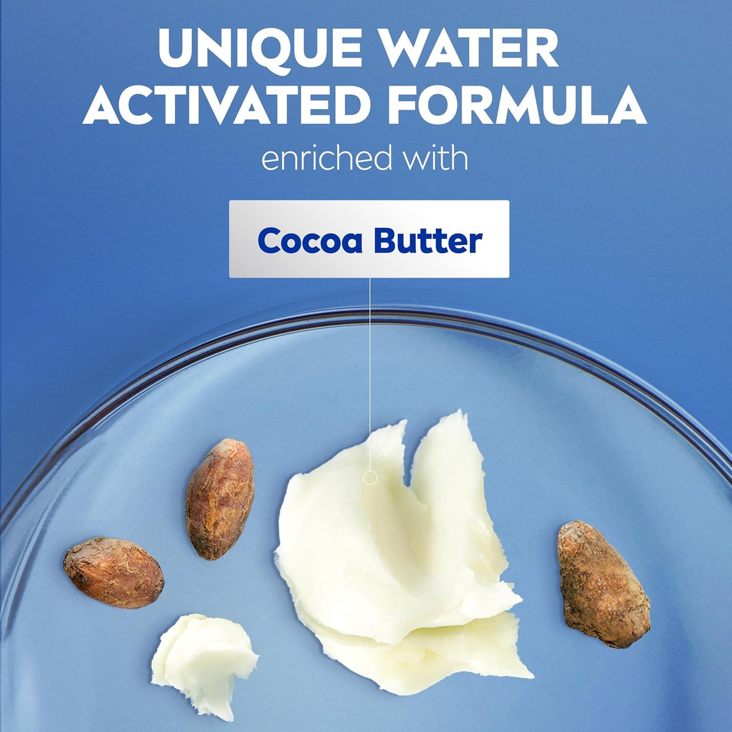 NIVEA Cocoa Butter In Shower Lotion - Water Activated Moisturizer for Dry Skin | 13.5 FL OZ, Pack of 3