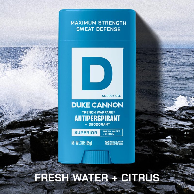 Duke Cannon Supply Co. Anti-Perspirant Deodorant for Men 3 oz. Superior, 2 Pack - Unique Masculine Scent, Odor Control & Soothe Skin