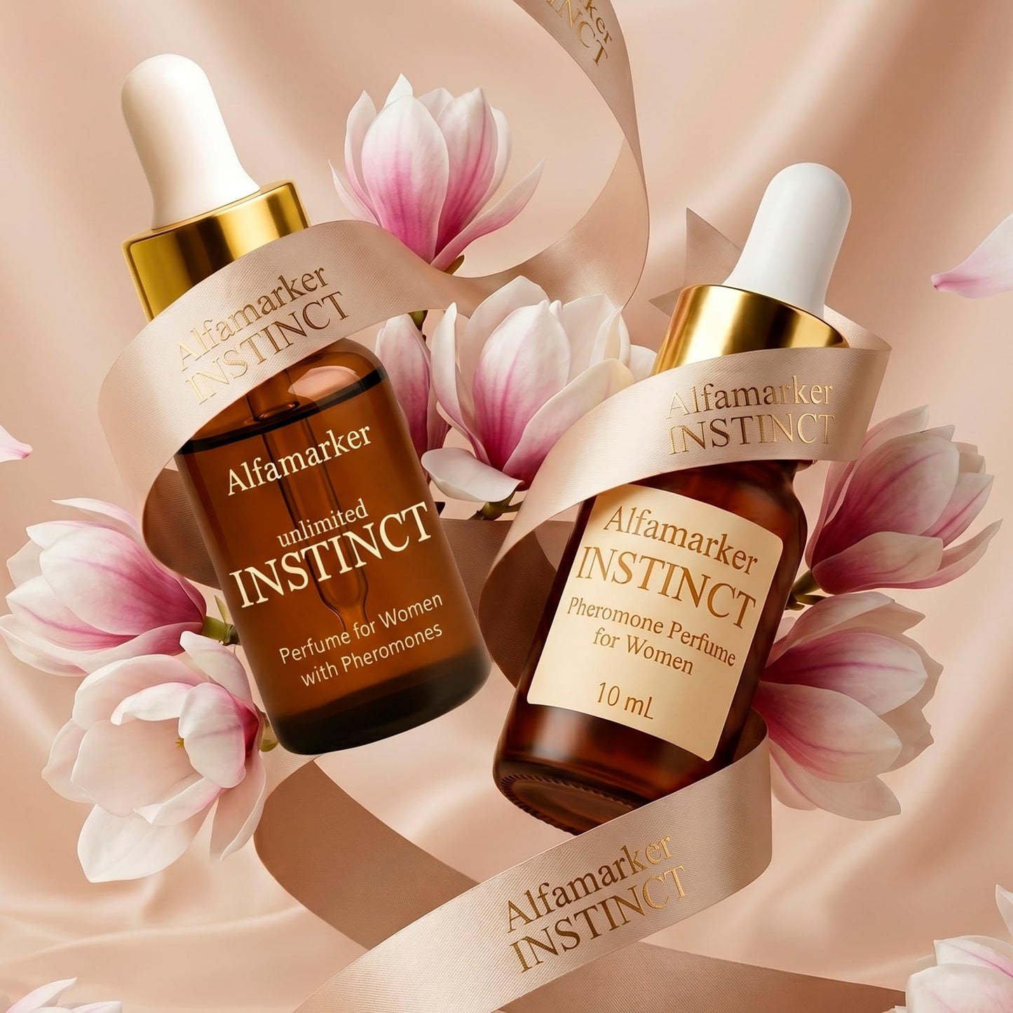ALFAMARKER Pheromones Perfumes for Women Instinct 10ml. Ultra-Concentrated Pheromone Infused Long Lasting Fragrance for Her. Oil Travel Perfume Fresh Floral Fruity Scent.