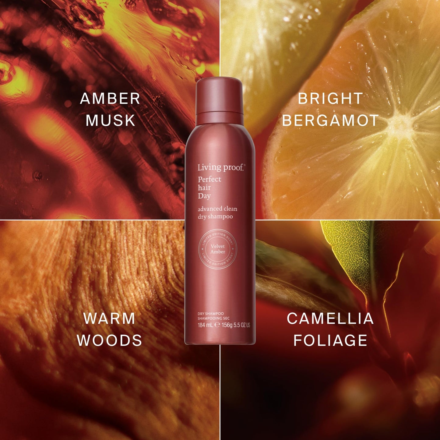Living Proof Perfect hair Day Advanced Clean Dry Shampoo, 5.5 oz - Limited Edition Velvet Amber Scent