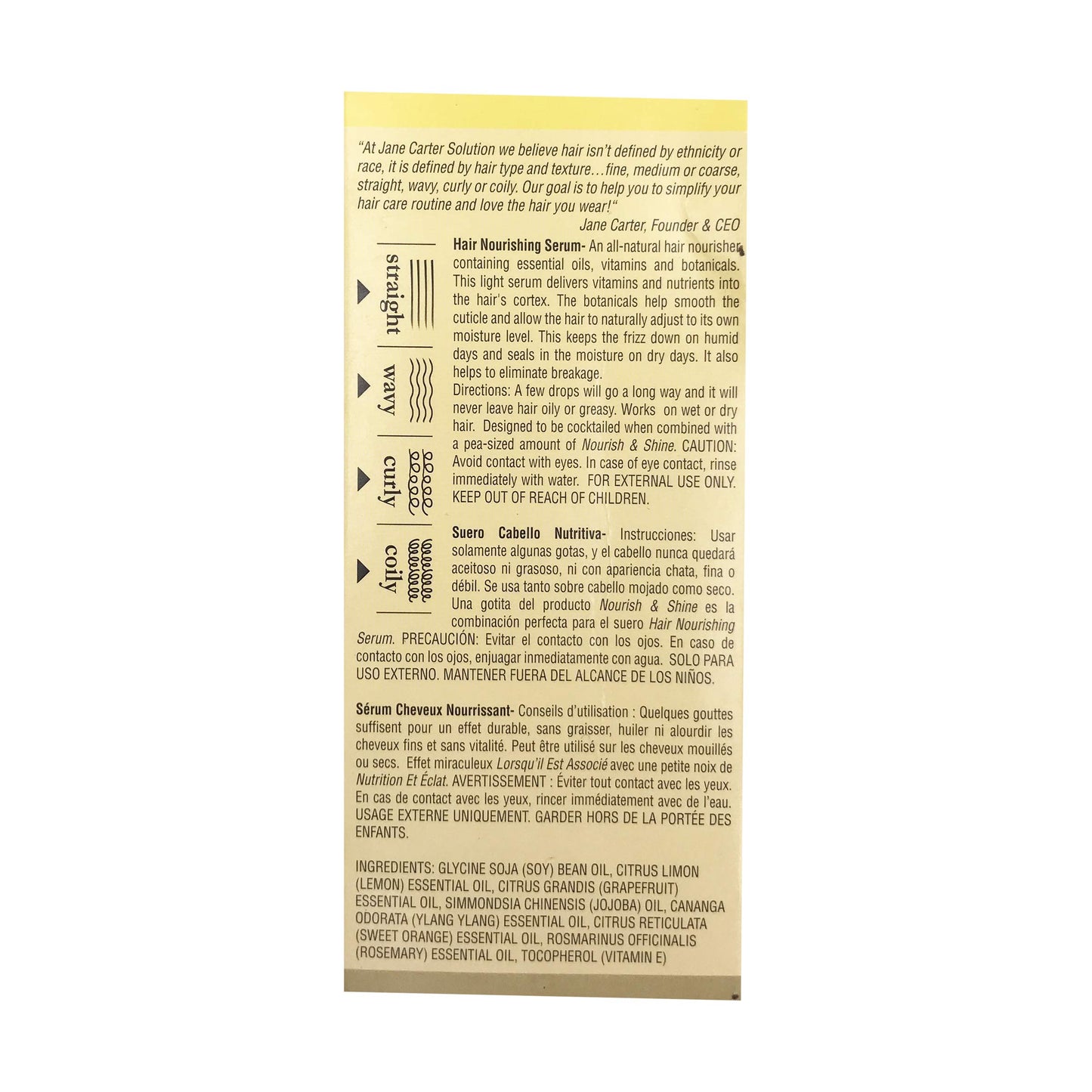 JANE CARTER SOLUTION Hair Nourishing Serum, 1 OZ