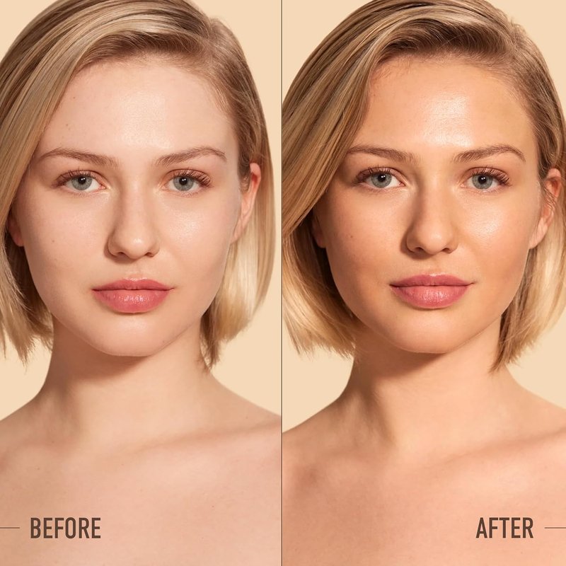 Hyaluronic Tanning Serum - Daily Face Self Tanner Drops with Plumping Power | Light Gradual Glow, Hydrating & Transfer-Free (1 Fl Oz)