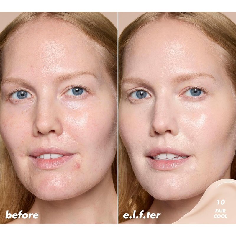 e.l.f. Soft Glam Satin Concealer - Medium Coverage for Blemishes & Under-Eye | Crease-Resistant, Vegan, 10 Fair Cool