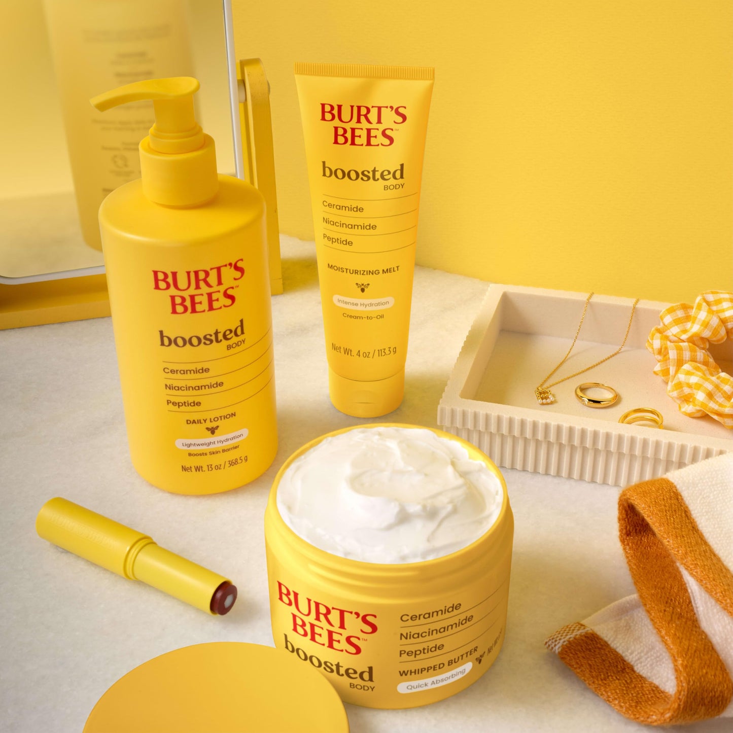 Burt's Bees Boosted Body Lotion set