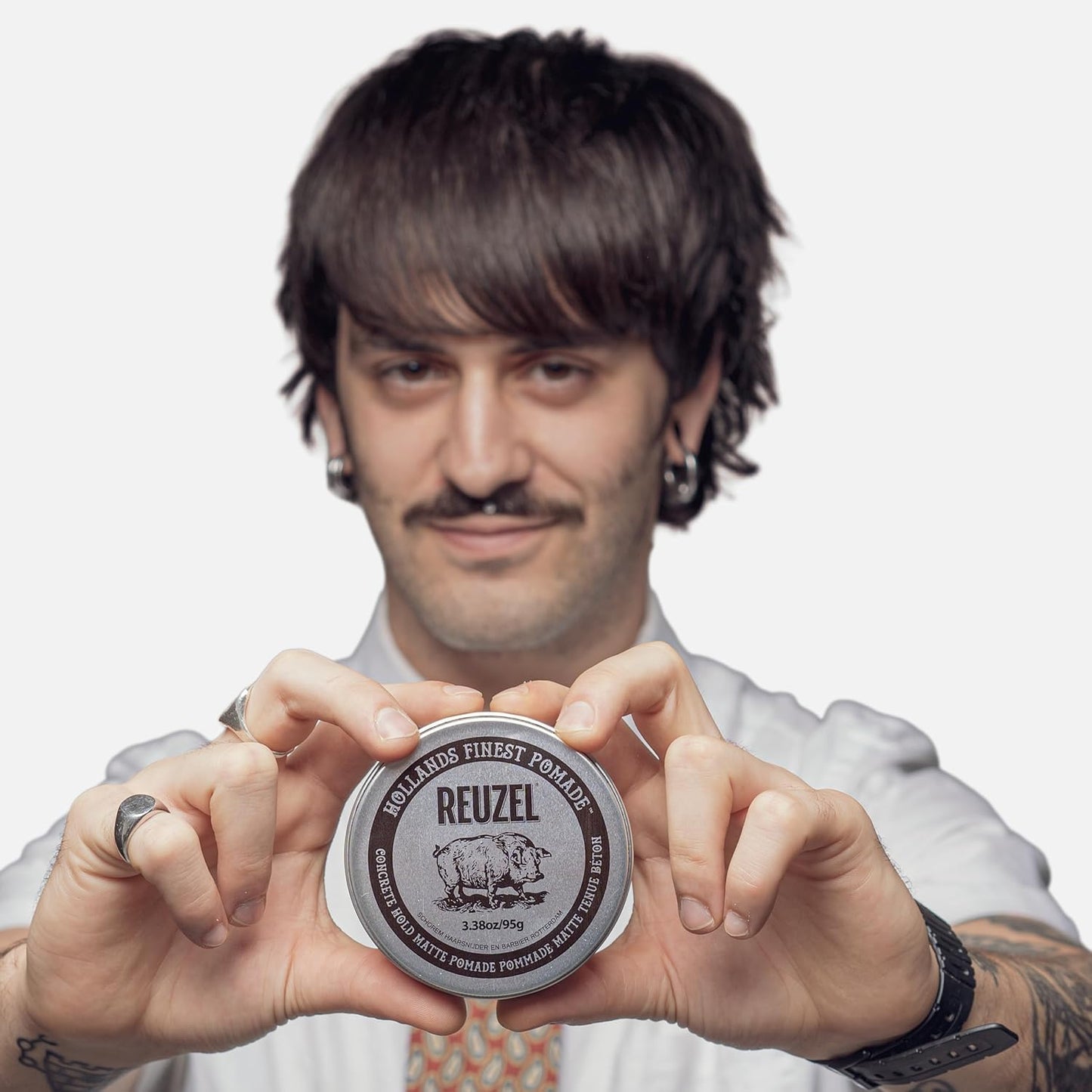 Reuzel Extreme Hold Matte Pomade | Strong All-Day Hold, Water Soluble, No Shine, Easy Wash Out
