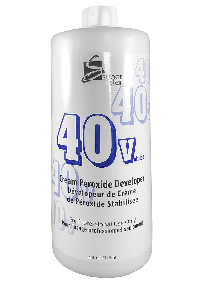Super Star Cream Peroxide Developer - 4 Oz | Professional Hair Lightening Solution