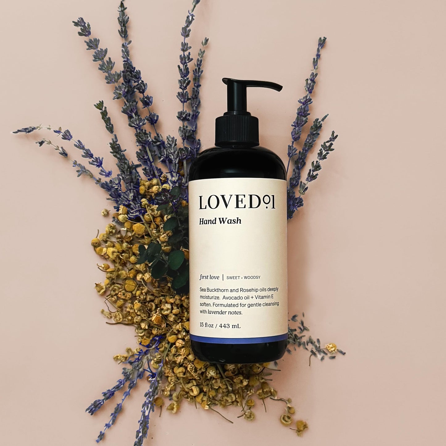 Loved01 Hand Wash, John Legend Skincare, Liquid Hand Soap, Gentle & Hydrating, Cruelty-Free, Formulated with Nourishing Oils, First Love Lavender Scent, 15 oz