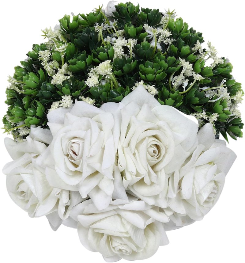 Artificial Blooming Flowers Hair Buns - Perfect for Weddings, Parties & Special Occasions