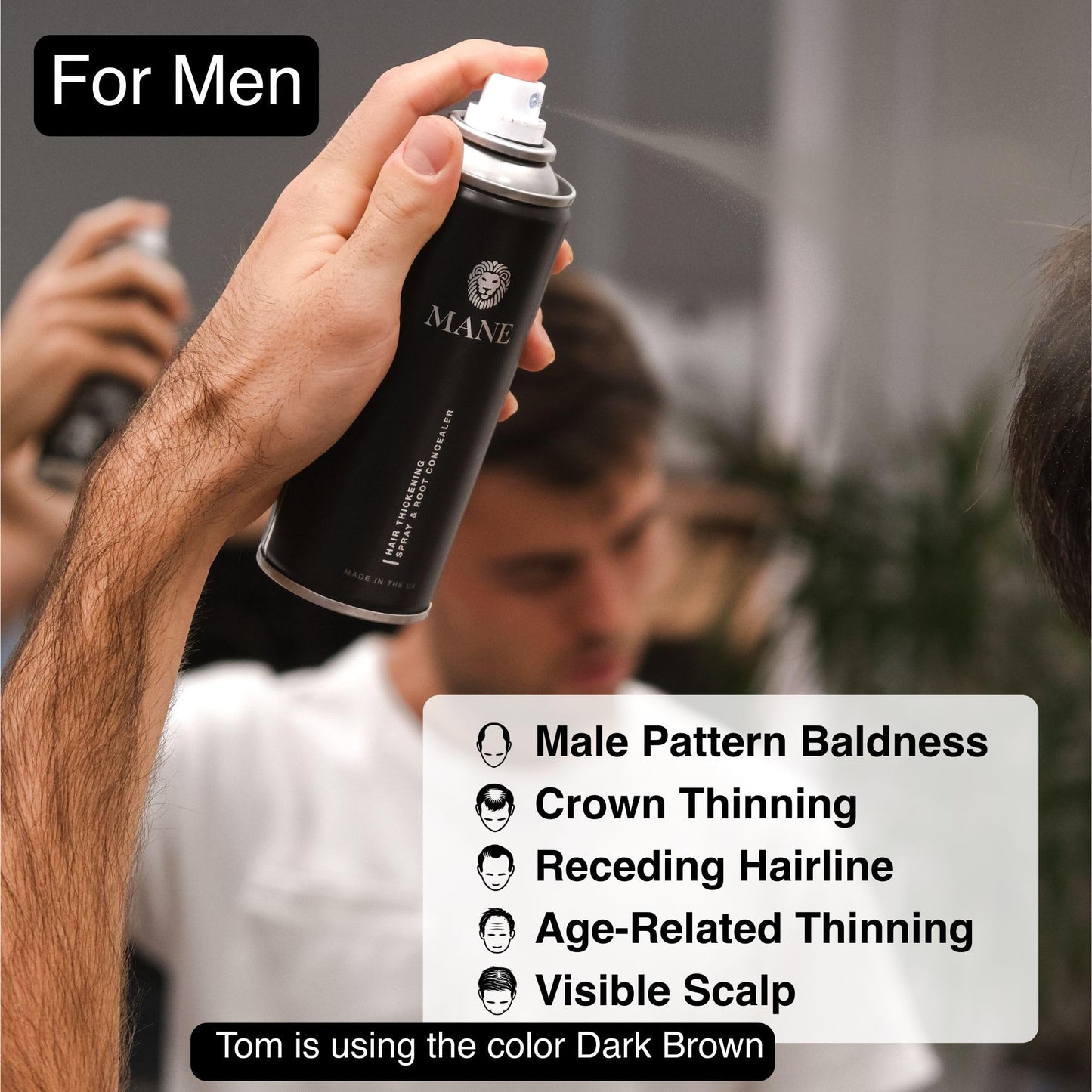 Mane Hair Thickening Spray & Root Touch Up