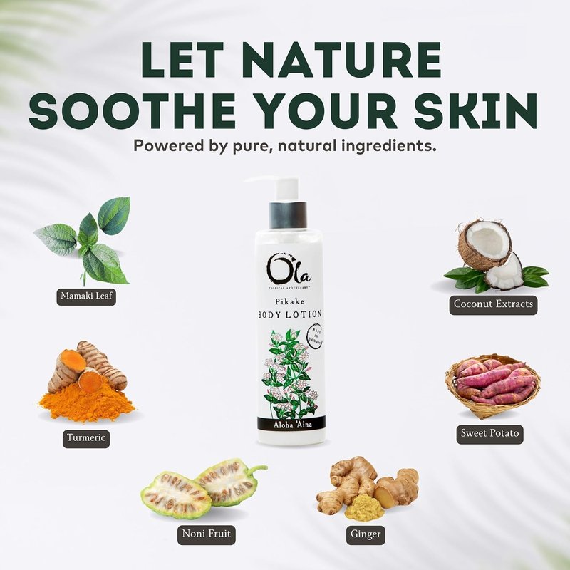 Ola Pikake Body Lotion - Nourishing Tropical Oils & Plant Extracts | 8.45 Fl Oz
