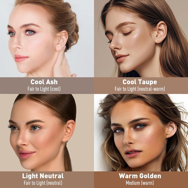 FV Cool Toned Liquid Contour Stick, Highly Pigmented, Blendable & Longwear with Hydrating Formula, Cream Contour Makeup For Naturally Sculpted Look, Vegan & Cruelty-free, 01 Cool Ash