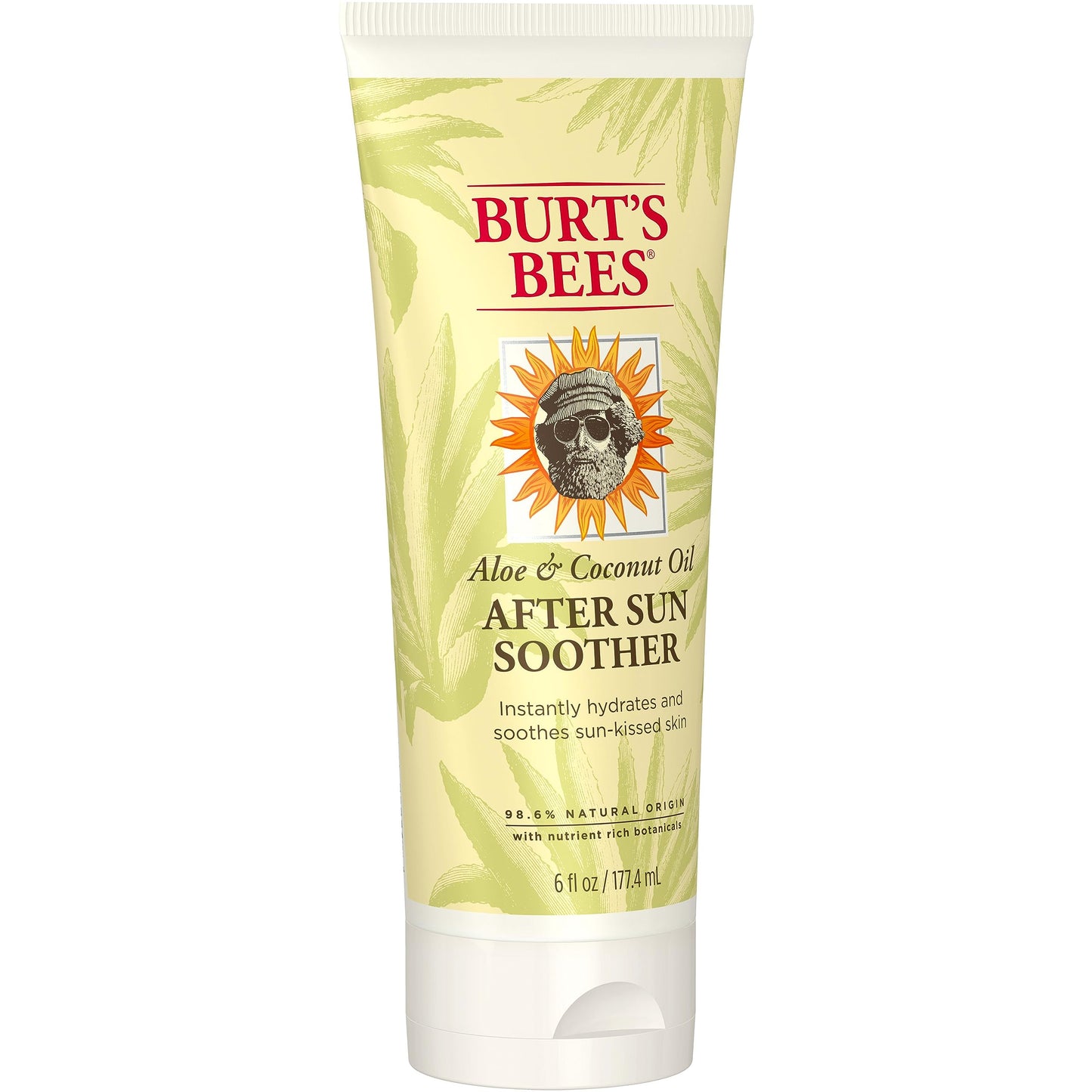 Burt's Bees Hydrating Aloe & Coconut Oil Sun Burn Relief, Natural After Sun Soother
