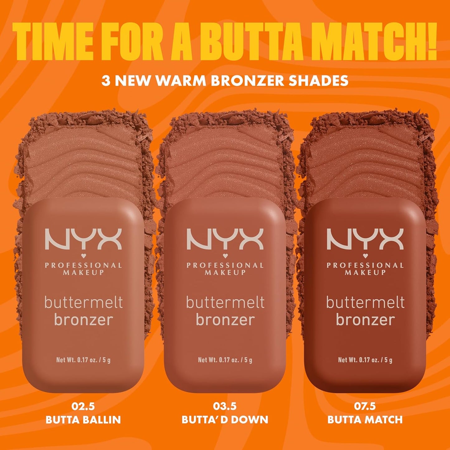 NYX Matte Buttermelt Bronzer | Longwear Vegan Face Makeup - Butta Cup (Light Neutral)