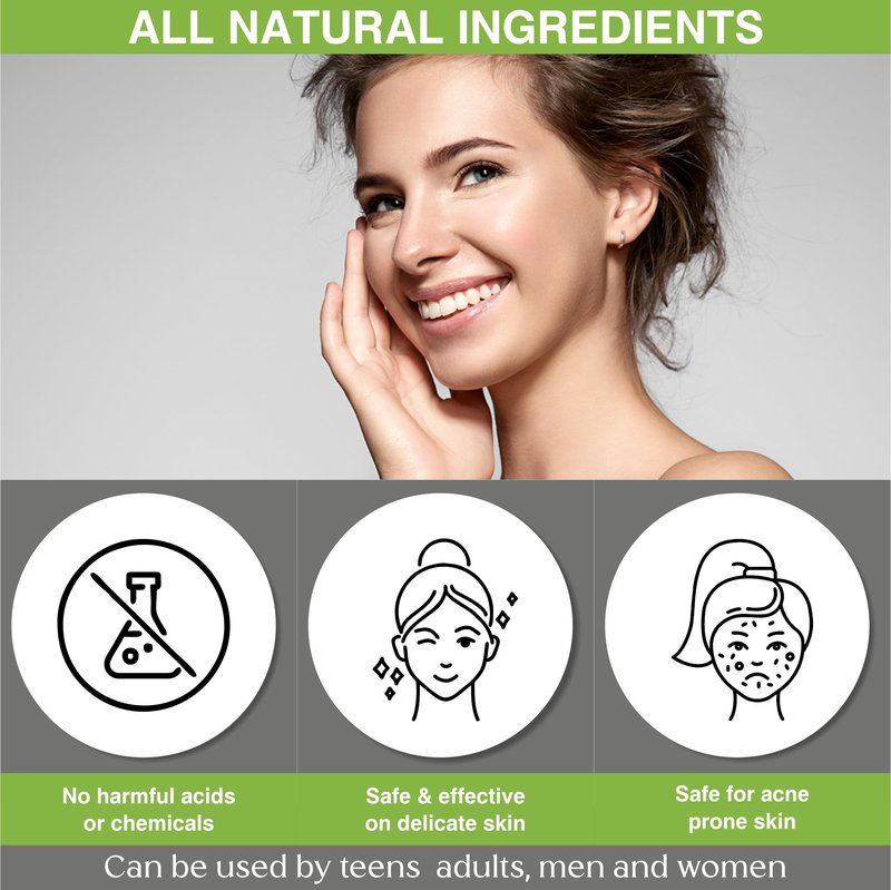 Natural Microdermabrasion Face Scrub and Skin Exfoliator