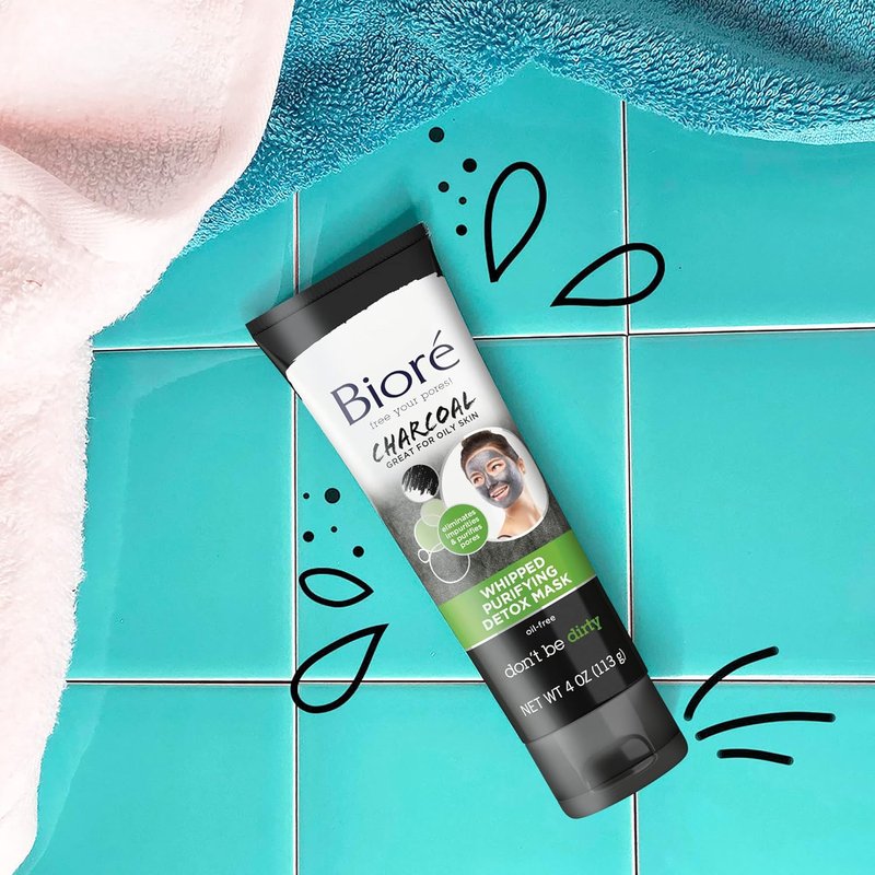 Bioré Charcoal Detox Mask - Deep Pore Cleansing with Natural Charcoal | 4 Ounce, Dermatologist Tested