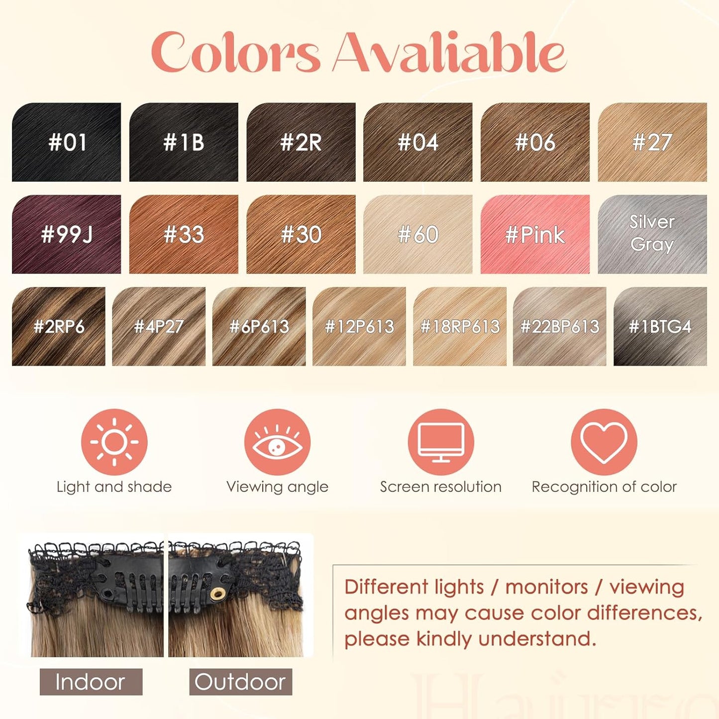 Remy Human Hair Clip-In Extensions - 6PCS Short Hairpieces | 14 Inch #2R Dark Brown, 36g