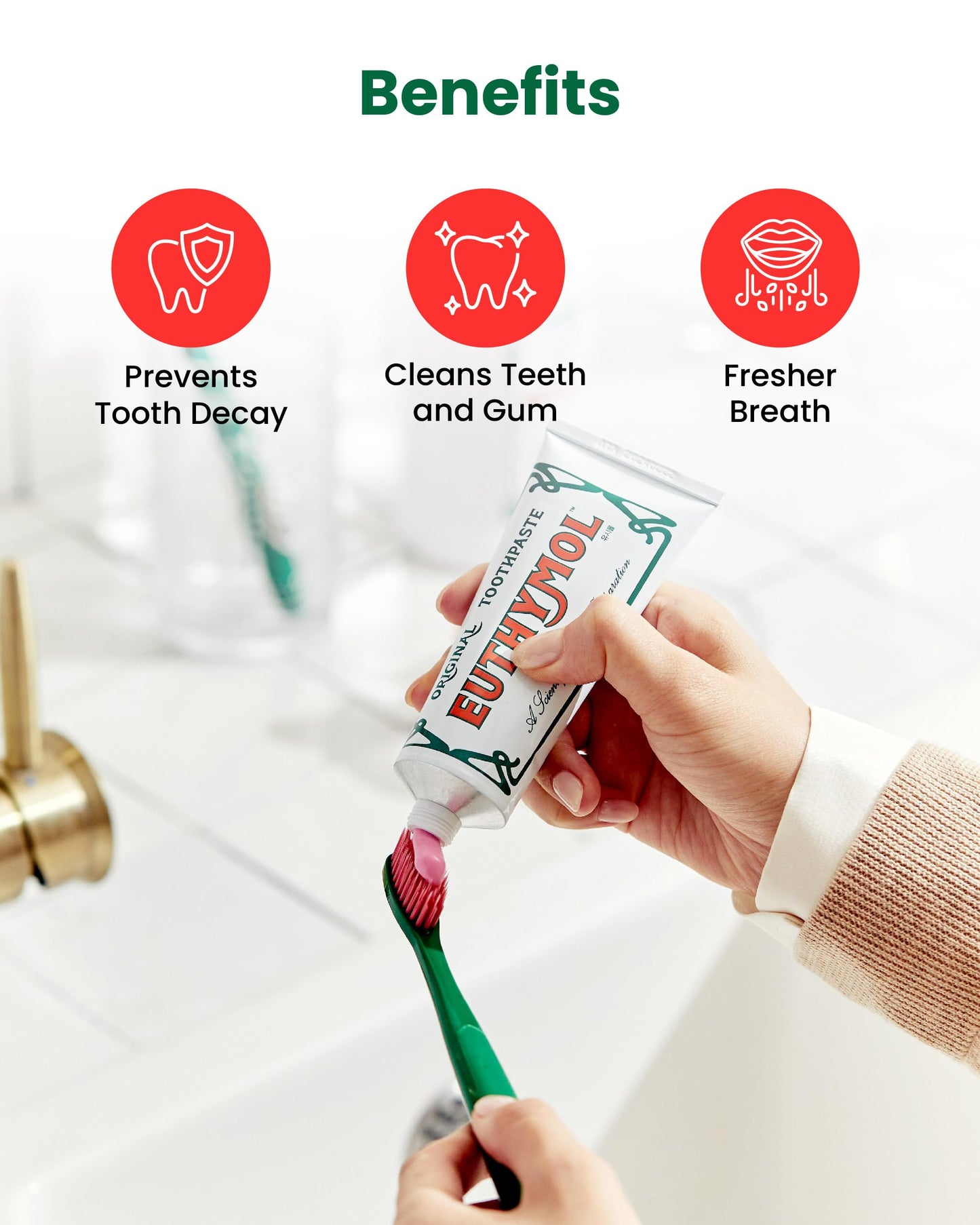 Euthymol Original Toothbrush (Classic, 6 Count) - Extra-Large, Wide, Soft Bristles for Sensitive Teeth, Gums. Effective, Gentle, Quick Cleaning.