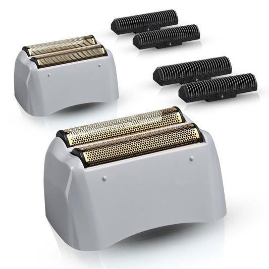 FAMELEC 2 Pack for Andis Shaver Foil TS-1 TS-2, ProFoil Lithium Shaver Replacement Titanium Foil Assembly and Inner Cutters Compatible with Andis Smooth Shaving Cordless Shavers