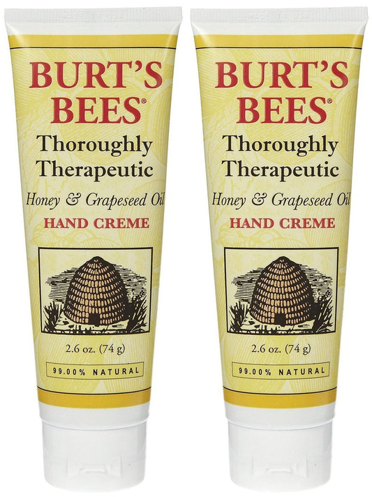 Burt's Bees Thoroughly Therapeutic Honey & Grapeseed Oil Hand Creme - 2.6 oz - 2 pk