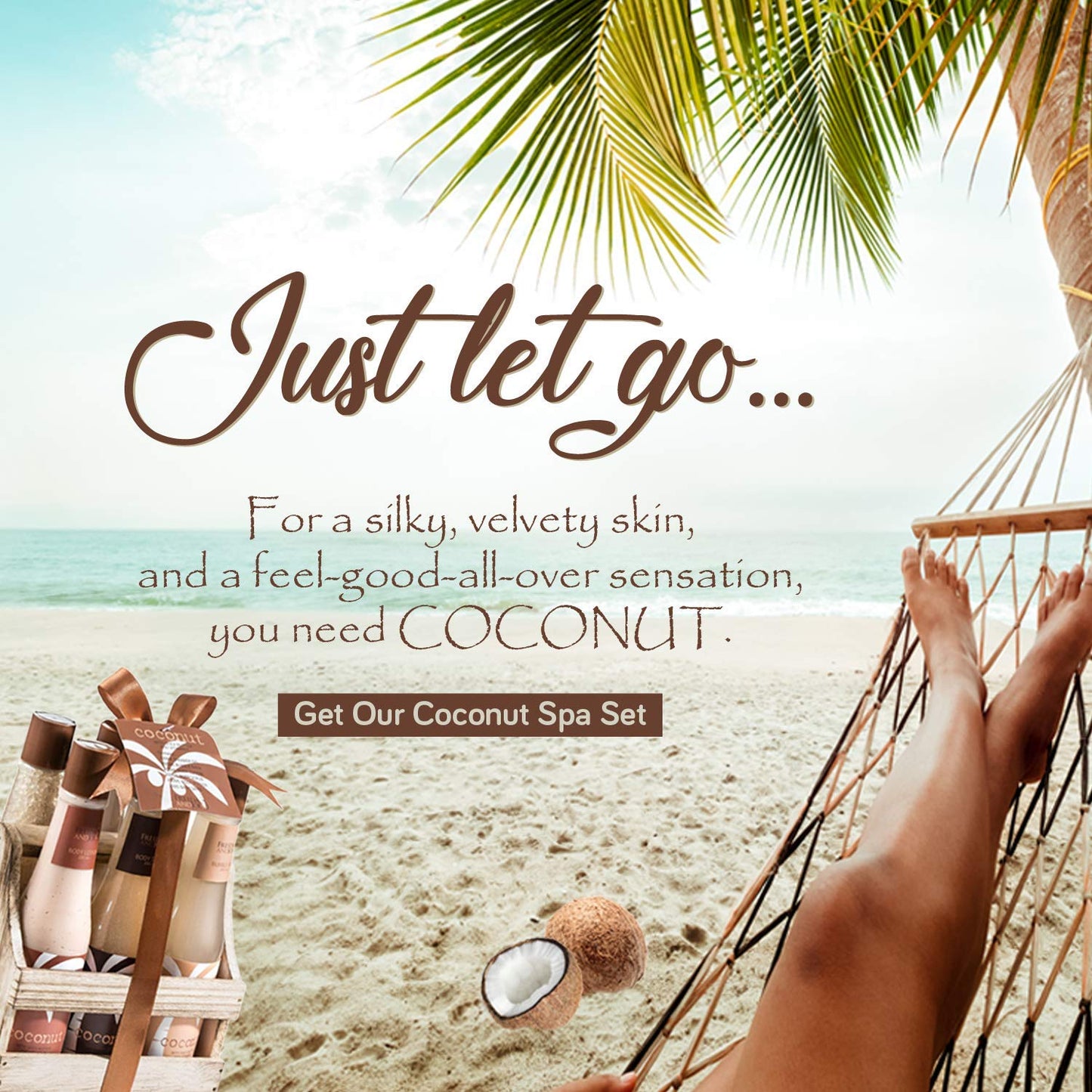 Tropical Milky Coconut Bath & Body Set Skin Care Bath for Women & Men Shower Gel, Bubble Bath, Bath Salts, Body Butter, Body Scrub, Body Lotion - Gift for Mom, Mothers