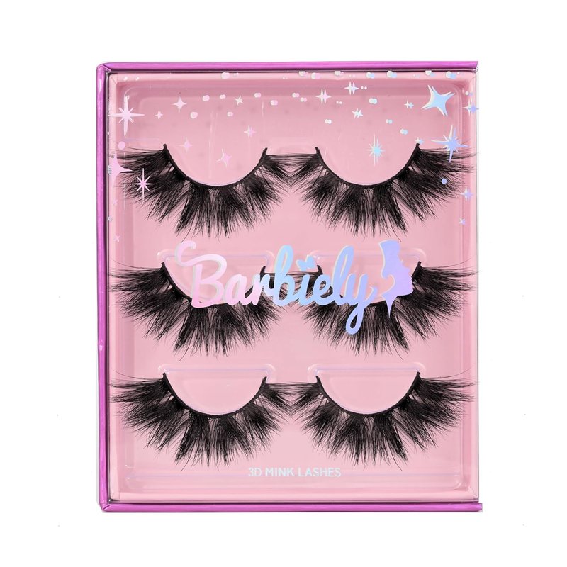 20mm Halo Mink Lashes - 3D Cat Eye False Eyelashes, Fluffy & Dramatic, Soft Reusable Strip Lashes