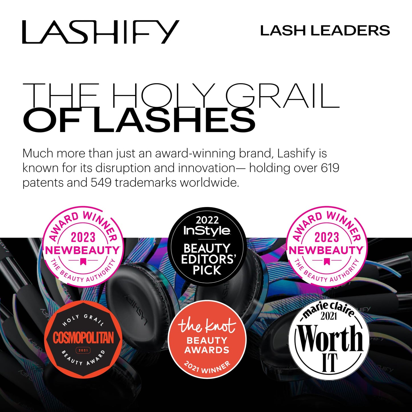 Lashify Bold Plus+ 8mm Gossamer Eyelash Extensions Refill in Black, Easy DIY False Lashes for the Most Delicate, Natural and Long Lasting Look