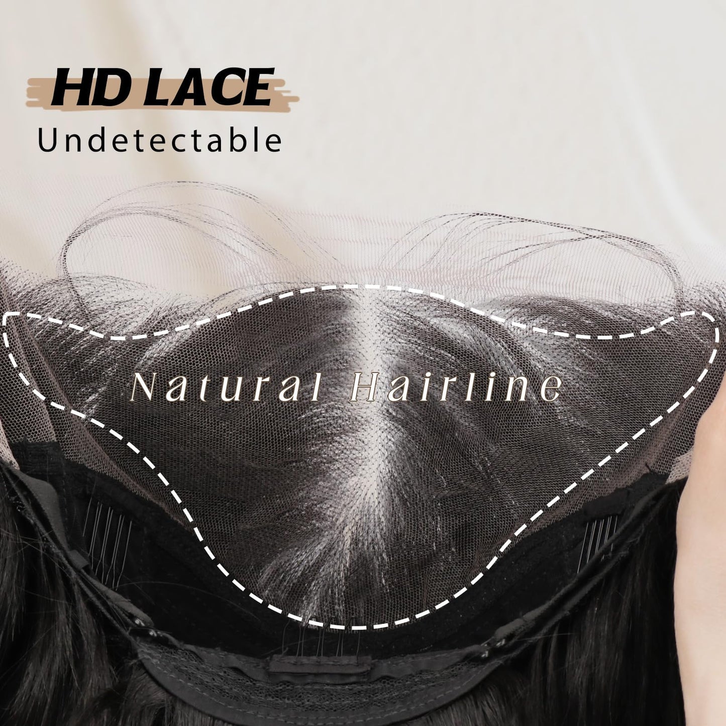 SUKRI Black Synthetic Lace Front Wig 13×4 HD Lace Wave Wig 26 Inch Long Wavy Wigs with Baby Hair Synthetic Lace Front Wig for Women Daily Party Use