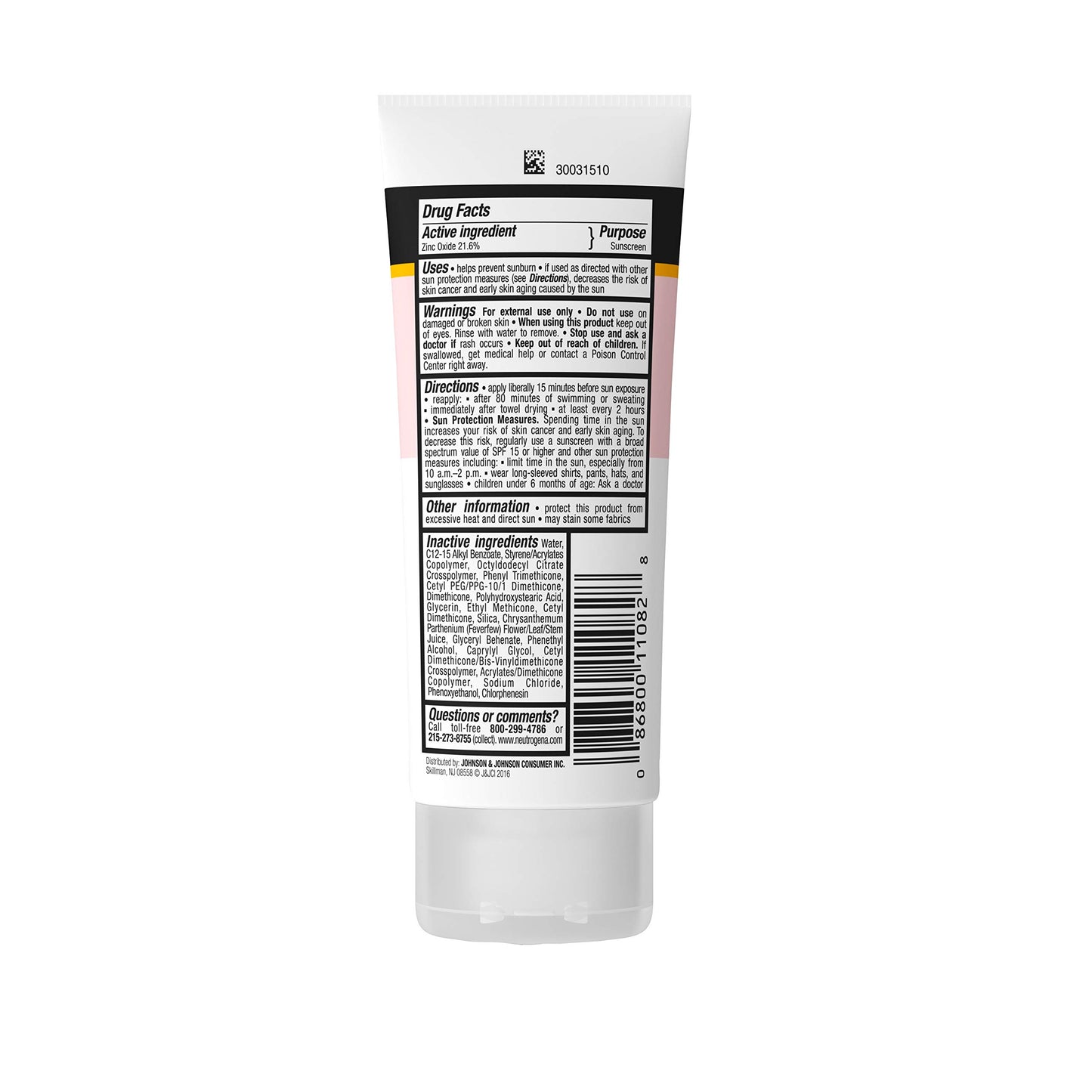 Neutrogena Pure & Free Baby Mineral Sunscreen Lotion with Broad Spectrum SPF 50 & Zinc Oxide, Water-Resistant, Hypoallergenic & Tear-Free Baby Sunscreen, Paraben-Free, Dye-Free, 3 fl. oz, 1 Pack