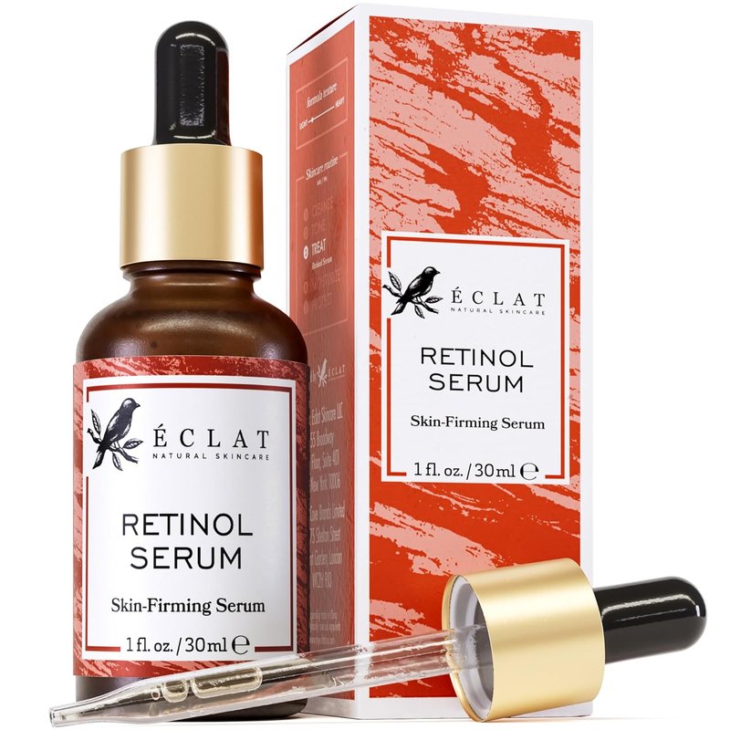Eclat Skincare Renewing Retinol Serum - Anti-Aging Formula with Hyaluronic Acid & Aloe Vera | 1 Fl Oz