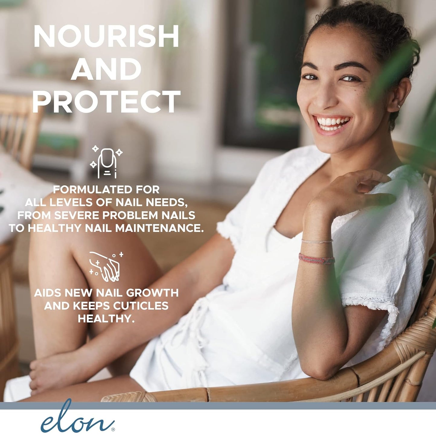 Elon Lanolin Nail Strengthener - Conditions Nails & Protects Cuticles | 2-Pack (7.5g Jars)