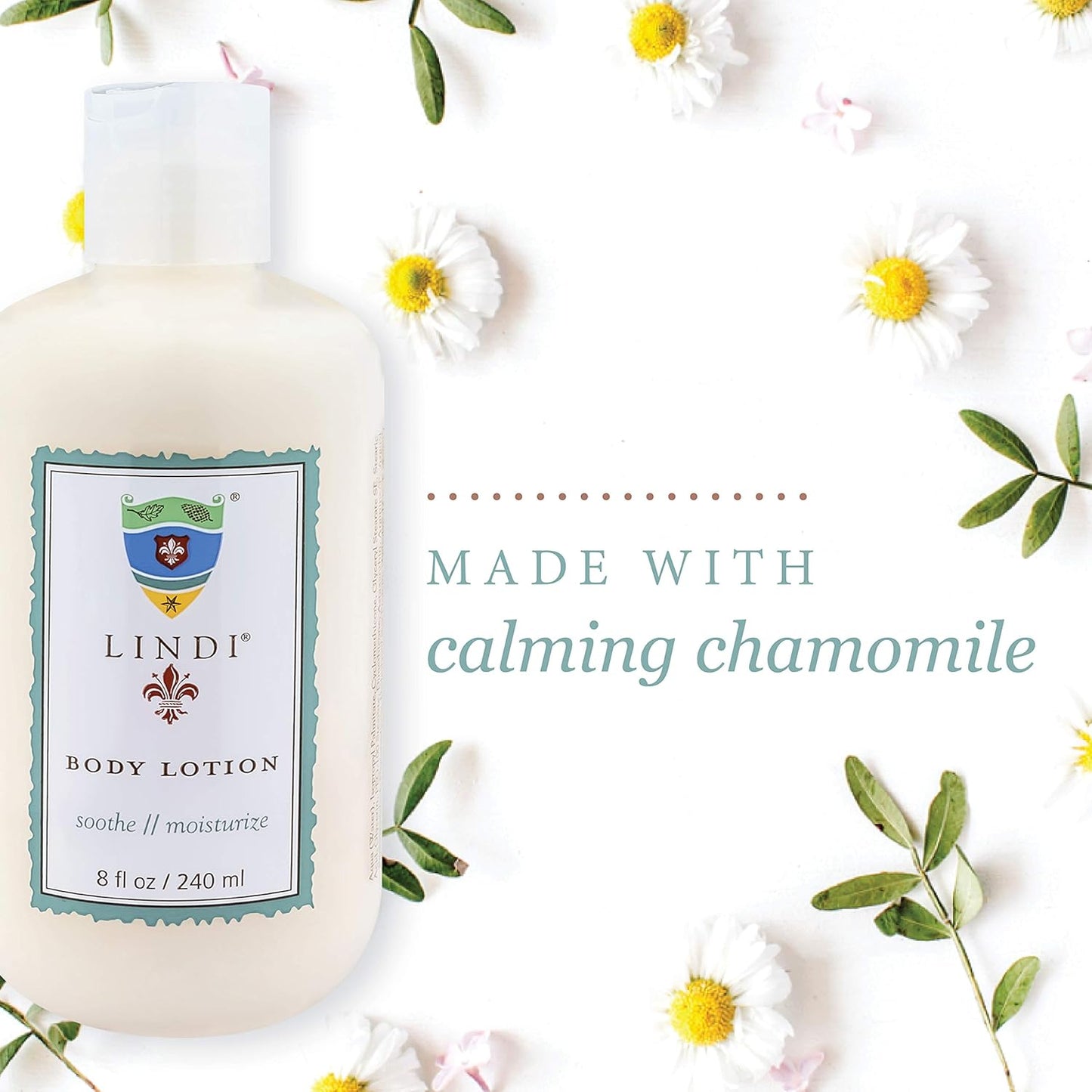 Lindi Skin Body Lotion - Hypoallergenic Moisturizer for Sensitive Skin | Antioxidant-Rich, 8 fl oz