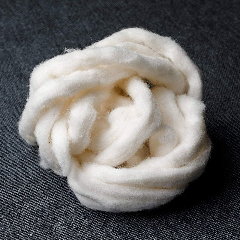 Japanese Organic Cotton Sliver 13 Feets 100% Organic Unbleached [Made in Japan] (8 Packs)