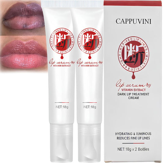 Jinshane Lip Serum by Vitamin Extract, Lip Lightening for Dark Lips, Lip Balm Dark Lip Treatment for for Smokers and Non-smokers, Lip Brightener for Dark Lips Fade Cream, 2Paack